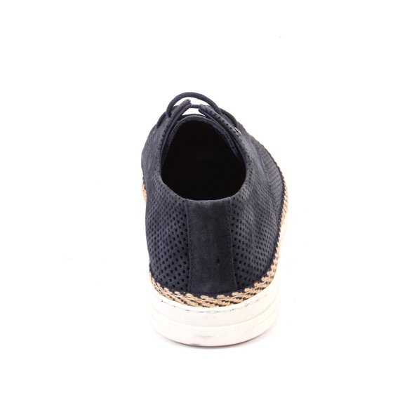 ROBERTO SERPENTINI 1906a Navy Perforated Suede Leather Lace-Up Shoes main image 4
